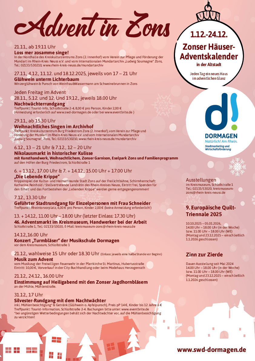 Plakat Advent in Zons
