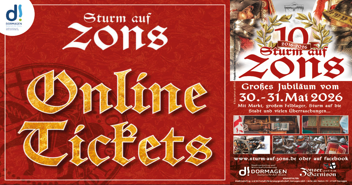 Sturm auf Zons_Flyer und Online Tickets